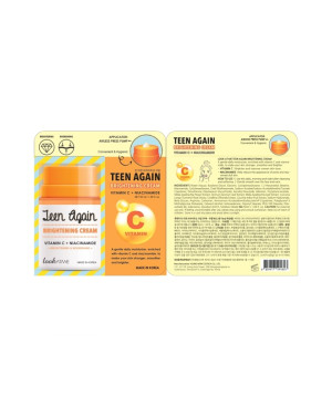 Look at me "Teen again" skaistinamasis kremas su vitaminu C ir niacinamidu 50ml.