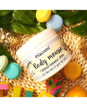 Nacomi drėkinanti kūno suflė “Coconut and banana shake” 180ml.