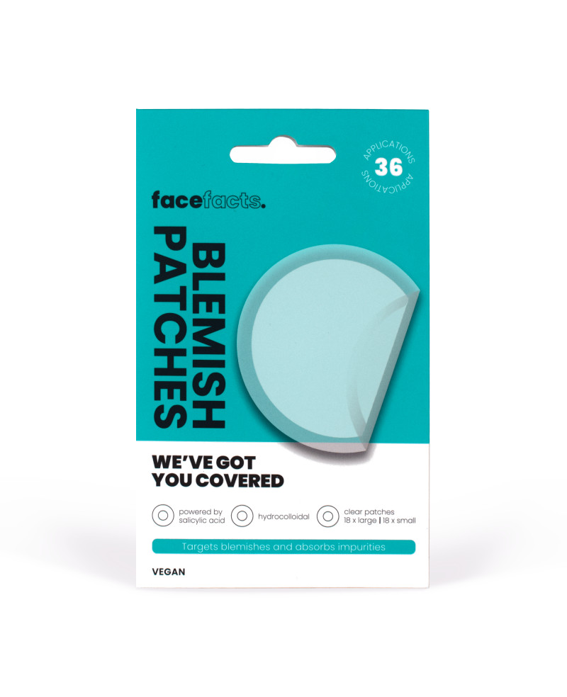 Face Facts Blemish Patches - Clear & Round lipdukai nuo spuogų 36vnt.