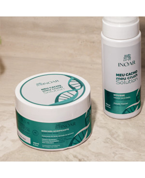 INOAR Meu Cacho Meu Crush Solution Acidifying Mask – rūgštinė plaukų kaukė 250 g.