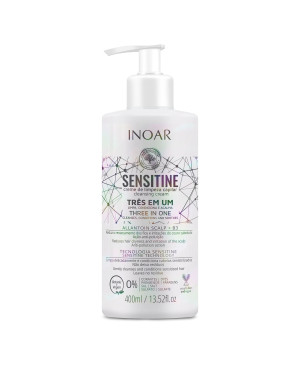INOAR Sensitine - plaukus valantis kremas (3 in 1) 400 ml.