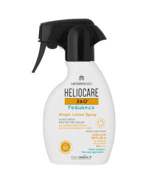 Cantabria Labs Heliocare 360 Pediatrics Purškiama Apsauga Atopinei Vaikų Ir Kūdikių Kūno Odai SPF50, 250ml.