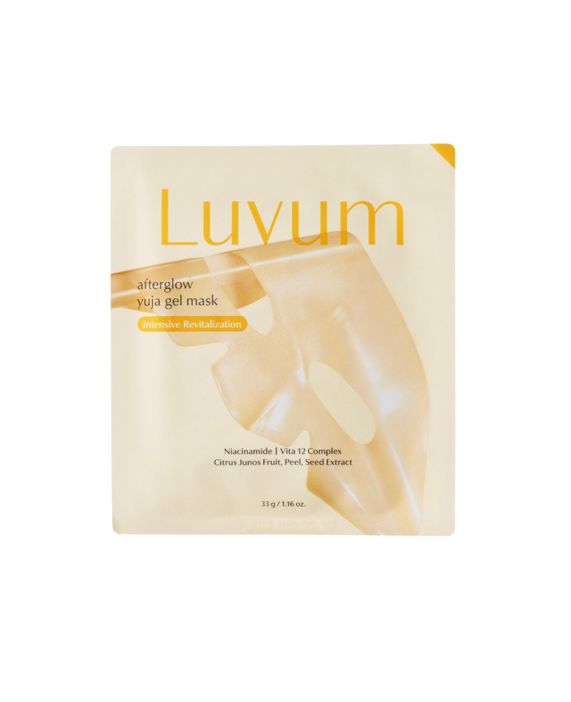 Luvum  “Afterglow” multivitaminų gelinio lakšto kaukė