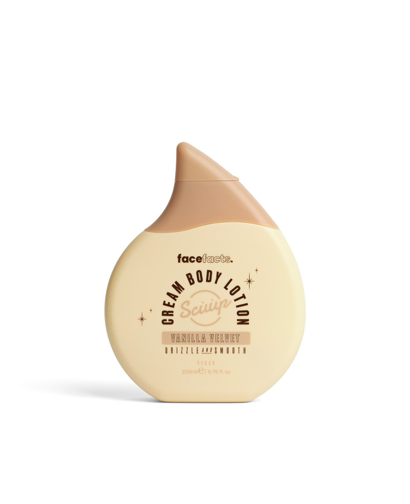 Face Facts Scuup Vanilla Velvet  Cream Body Lotion